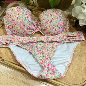 Strapless padded confetti bikini Victoria’s Secret